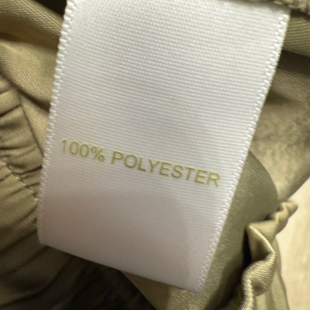 #1) super soft like silk Chic Gold Wide Leg Pants - Picture 7 of 8